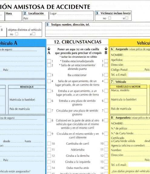 Parte De Accidente De Coche Descarga El Pdf Oficial E Instrucciones